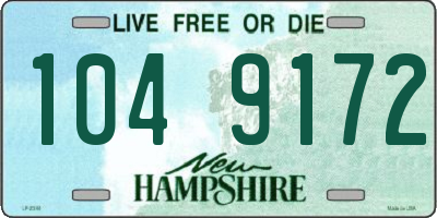 NH license plate 1049172