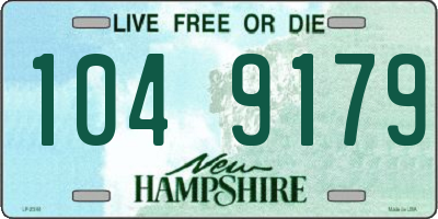 NH license plate 1049179