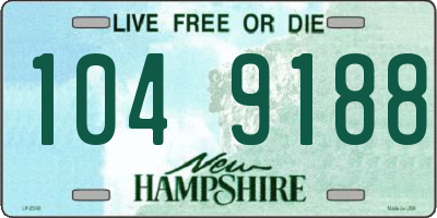 NH license plate 1049188