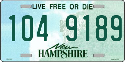 NH license plate 1049189