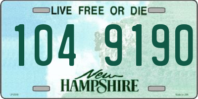 NH license plate 1049190