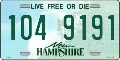 NH license plate 1049191