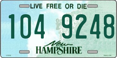 NH license plate 1049248