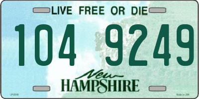 NH license plate 1049249
