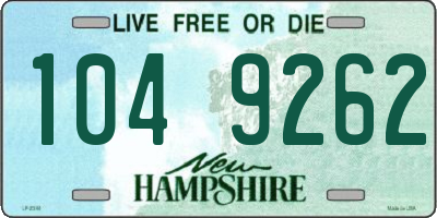 NH license plate 1049262
