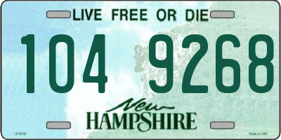 NH license plate 1049268