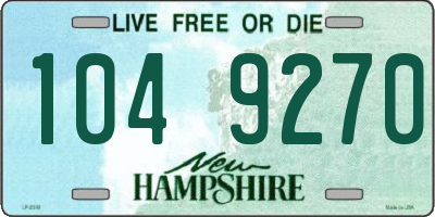 NH license plate 1049270
