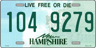 NH license plate 1049279