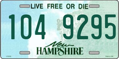NH license plate 1049295