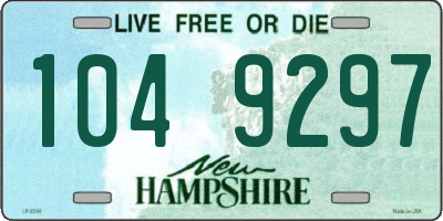 NH license plate 1049297