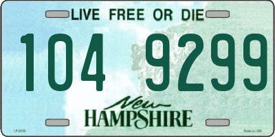 NH license plate 1049299