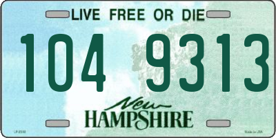NH license plate 1049313