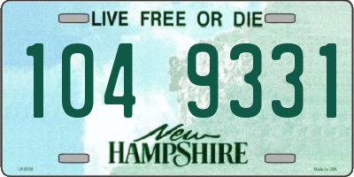 NH license plate 1049331