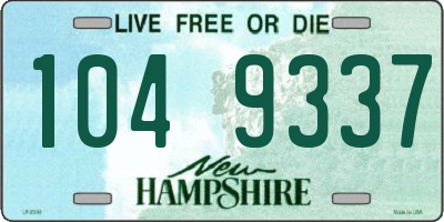 NH license plate 1049337