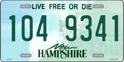 NH license plate 1049341
