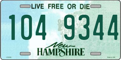 NH license plate 1049344