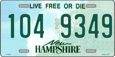 NH license plate 1049349