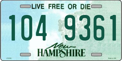 NH license plate 1049361