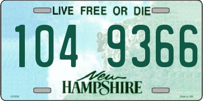 NH license plate 1049366