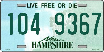 NH license plate 1049367