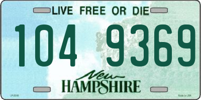 NH license plate 1049369