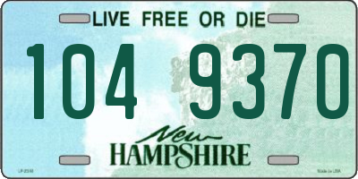 NH license plate 1049370