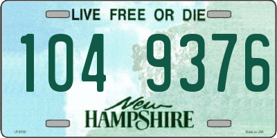 NH license plate 1049376