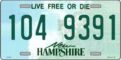 NH license plate 1049391