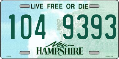 NH license plate 1049393