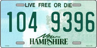 NH license plate 1049396