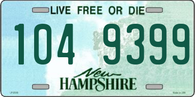 NH license plate 1049399