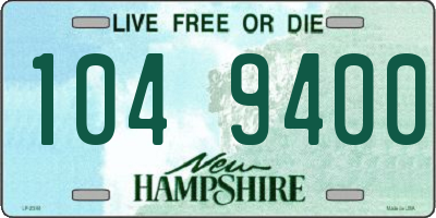 NH license plate 1049400