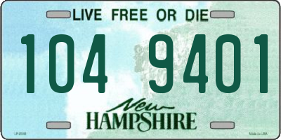 NH license plate 1049401