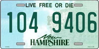 NH license plate 1049406