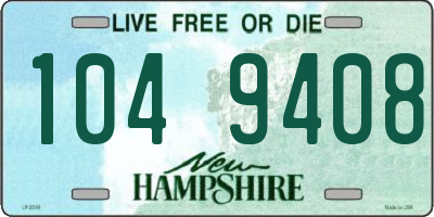 NH license plate 1049408