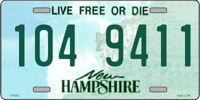 NH license plate 1049411