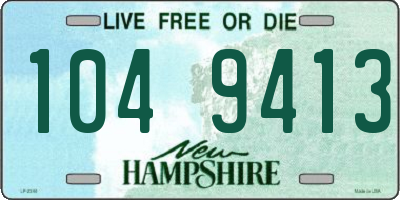 NH license plate 1049413