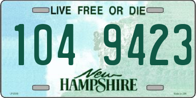NH license plate 1049423