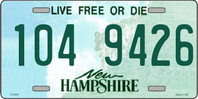 NH license plate 1049426