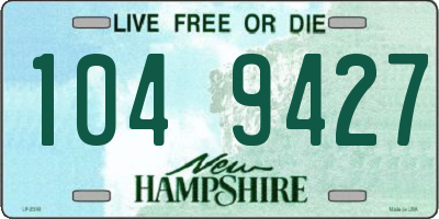 NH license plate 1049427