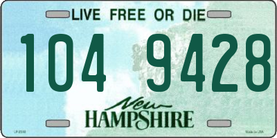 NH license plate 1049428