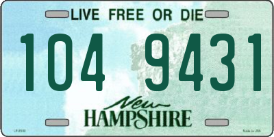 NH license plate 1049431