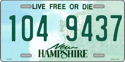 NH license plate 1049437