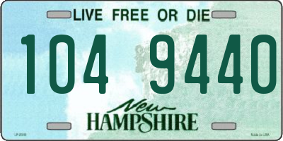 NH license plate 1049440