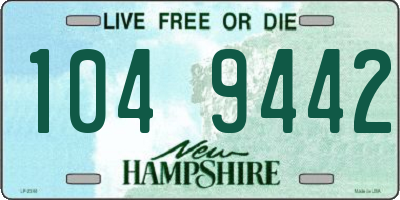 NH license plate 1049442