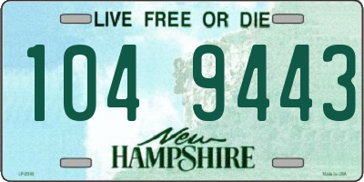 NH license plate 1049443
