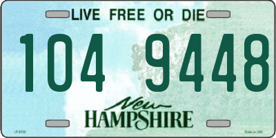 NH license plate 1049448