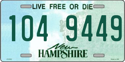 NH license plate 1049449