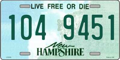 NH license plate 1049451