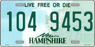 NH license plate 1049453